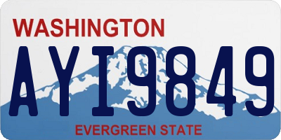WA license plate AYI9849