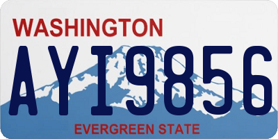 WA license plate AYI9856