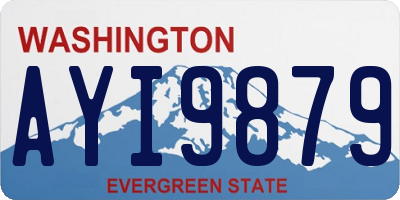WA license plate AYI9879