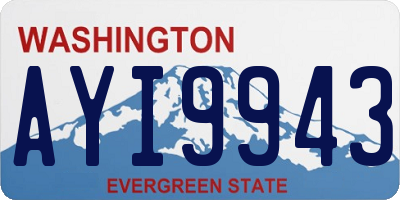WA license plate AYI9943