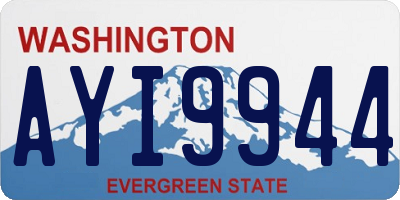 WA license plate AYI9944