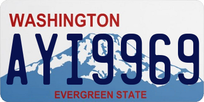 WA license plate AYI9969