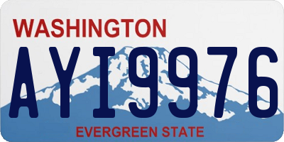 WA license plate AYI9976