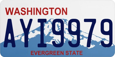 WA license plate AYI9979