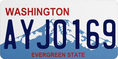 WA license plate AYJ0169