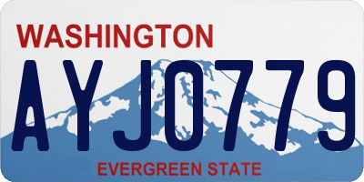 WA license plate AYJ0779