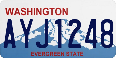 WA license plate AYJ1248