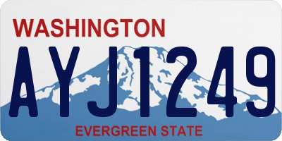 WA license plate AYJ1249