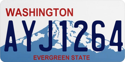 WA license plate AYJ1264