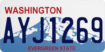 WA license plate AYJ1269