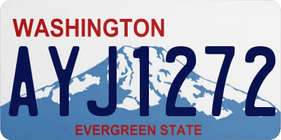 WA license plate AYJ1272