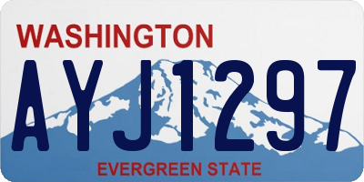 WA license plate AYJ1297