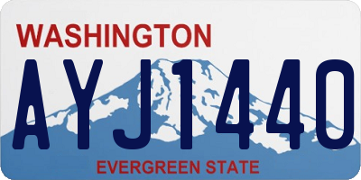 WA license plate AYJ1440