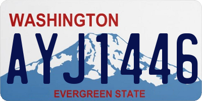 WA license plate AYJ1446