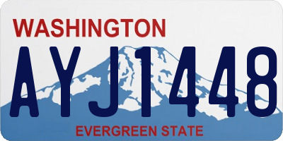 WA license plate AYJ1448