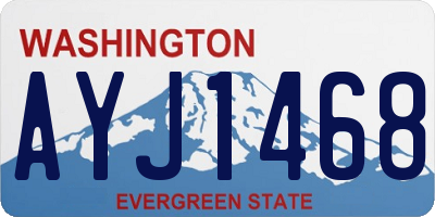 WA license plate AYJ1468