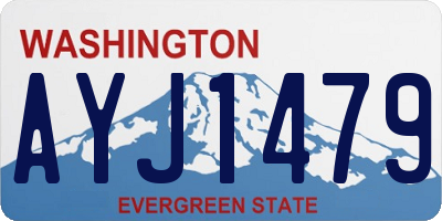 WA license plate AYJ1479