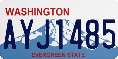 WA license plate AYJ1485