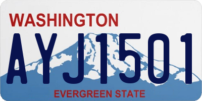 WA license plate AYJ1501