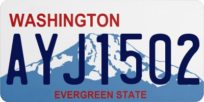 WA license plate AYJ1502