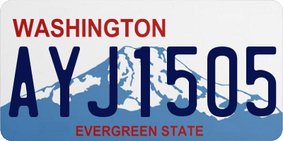 WA license plate AYJ1505