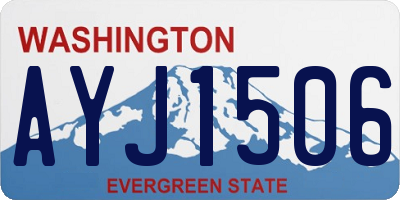 WA license plate AYJ1506