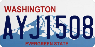 WA license plate AYJ1508