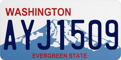 WA license plate AYJ1509