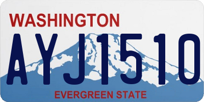 WA license plate AYJ1510