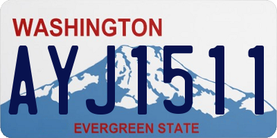 WA license plate AYJ1511