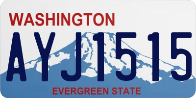 WA license plate AYJ1515