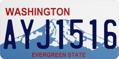 WA license plate AYJ1516