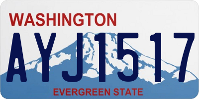 WA license plate AYJ1517
