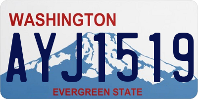 WA license plate AYJ1519