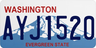 WA license plate AYJ1520
