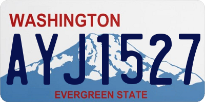 WA license plate AYJ1527