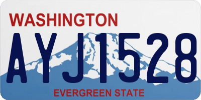 WA license plate AYJ1528