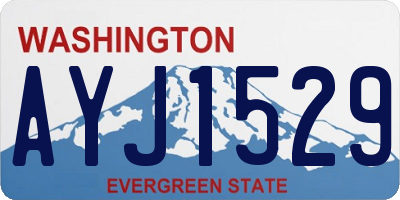 WA license plate AYJ1529