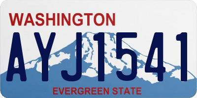 WA license plate AYJ1541