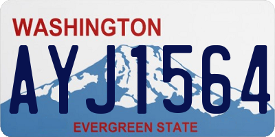 WA license plate AYJ1564