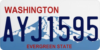WA license plate AYJ1595