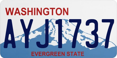 WA license plate AYJ1737