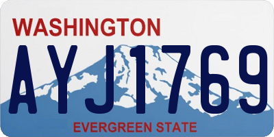 WA license plate AYJ1769