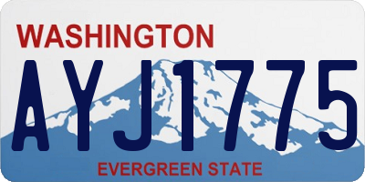 WA license plate AYJ1775