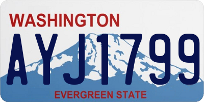 WA license plate AYJ1799