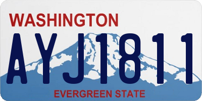 WA license plate AYJ1811