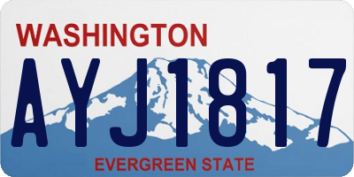 WA license plate AYJ1817