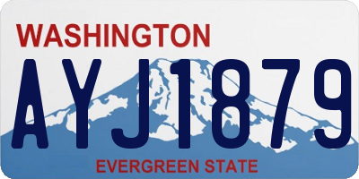 WA license plate AYJ1879