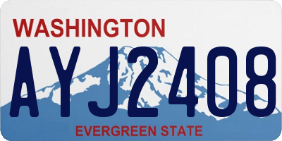 WA license plate AYJ2408