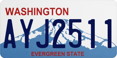WA license plate AYJ2511